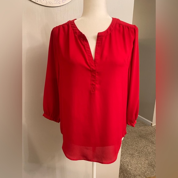 Premise Tops - Premise Bold Scarlet Women's Blouse